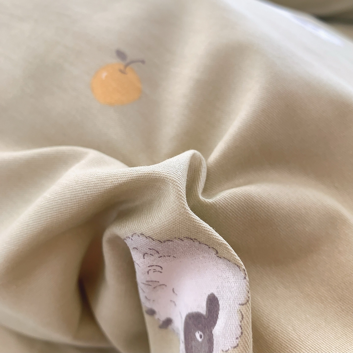 91家纺网 家纺一手货源 找家纺 奈萝家纺 2025新款全棉纯棉小清新印花四件套-第二波 小羊肖恩