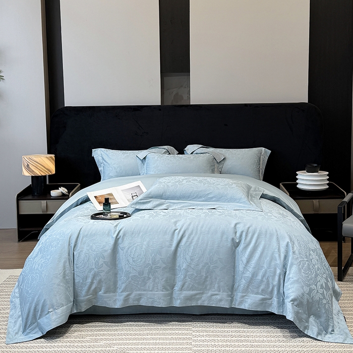 91家纺网 家纺一手货源 找家纺 （总）60支花开富贵长绒棉丝光全棉提花四件套