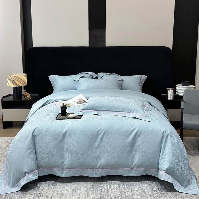 91家纺网 家纺一手货源 找家纺 （总）60支花开富贵长绒棉丝光全棉提花四件套