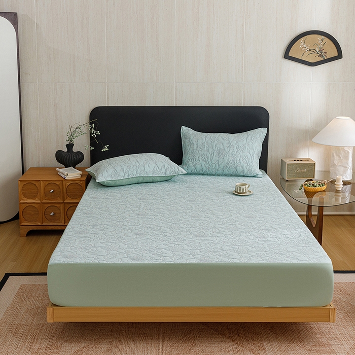 91家纺网 家纺一手货源 找家纺 （总）悦然毛巾被 2026新款全棉三层纱加厚纱布枕套床笠三件套