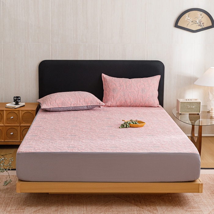 91家纺网 家纺一手货源 找家纺 （总）悦然毛巾被 2026新款全棉三层纱加厚纱布枕套床笠三件套