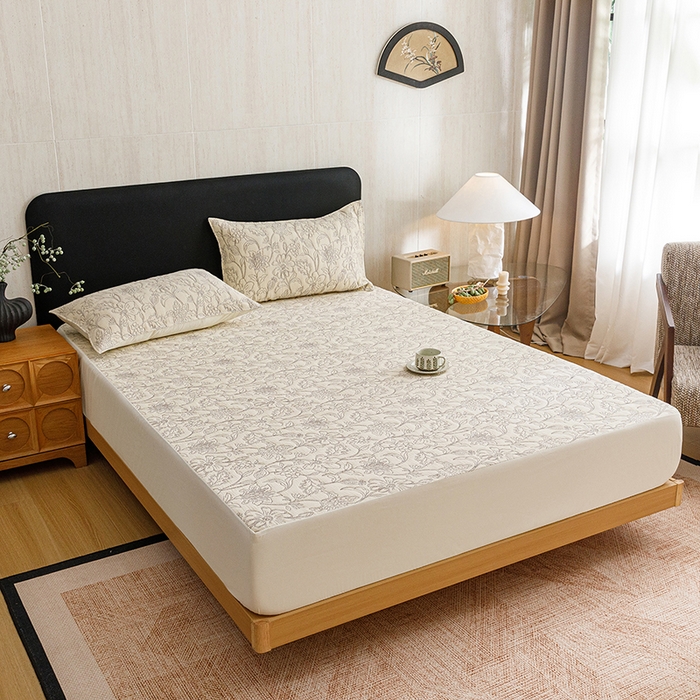 91家纺网 家纺一手货源 找家纺 悦然毛巾被 2026新款全棉三层纱加厚纱布枕套床笠三件套 花织流年