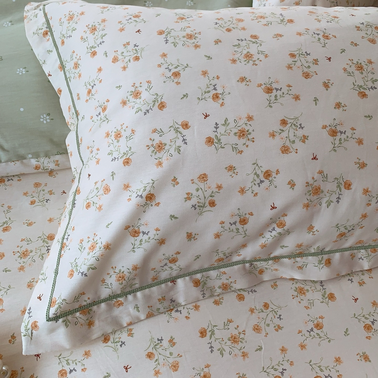 91家纺网 家纺一手货源 找家纺 奈萝家纺 2025新款全棉纯棉小清新印花四件套-第二波 碎花情怀