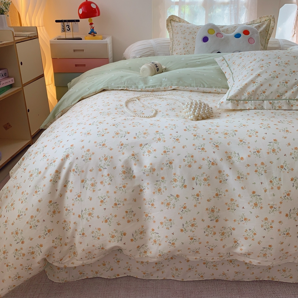 91家纺网 家纺一手货源 找家纺 奈萝家纺 2025新款全棉纯棉小清新印花四件套-第二波 碎花情怀