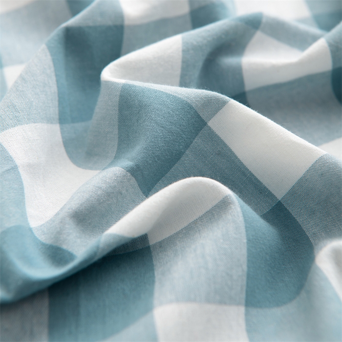 91家纺网 家纺一手货源 找家纺 仁宇枕业 2026新款全棉色织水洗棉儿童乳胶枕中老年成人乳胶枕头枕芯 无印风乳胶枕-蓝白大格