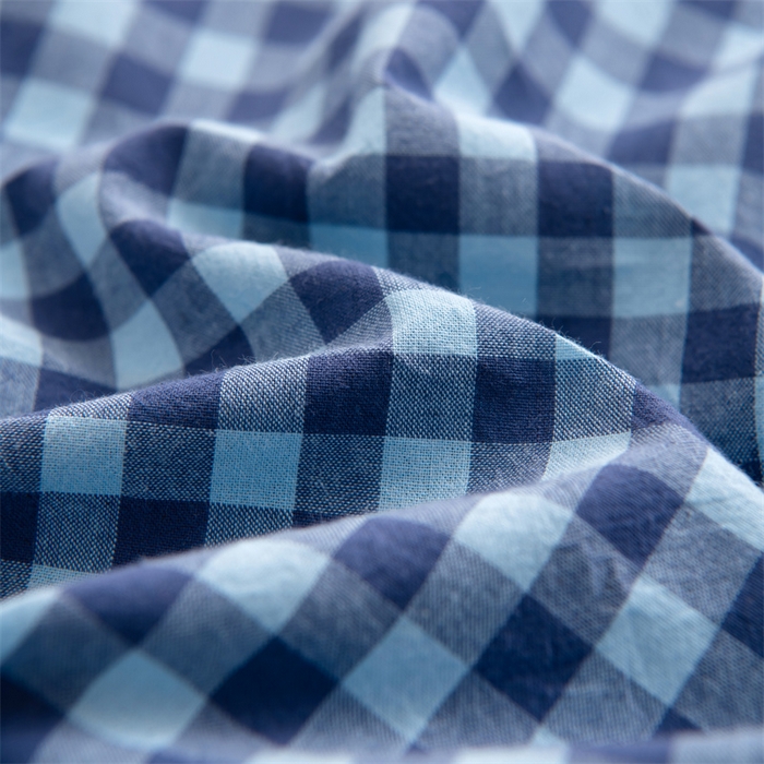 91家纺网 家纺一手货源 找家纺 仁宇枕业 2026新款全棉色织水洗棉儿童乳胶枕中老年成人乳胶枕头枕芯 无印风乳胶枕-蓝色小格