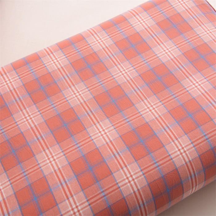 91家纺网 家纺一手货源 找家纺 仁宇枕业 2026新款全棉色织水洗棉儿童乳胶枕中老年成人乳胶枕头枕芯 无印风乳胶枕-红粉大格