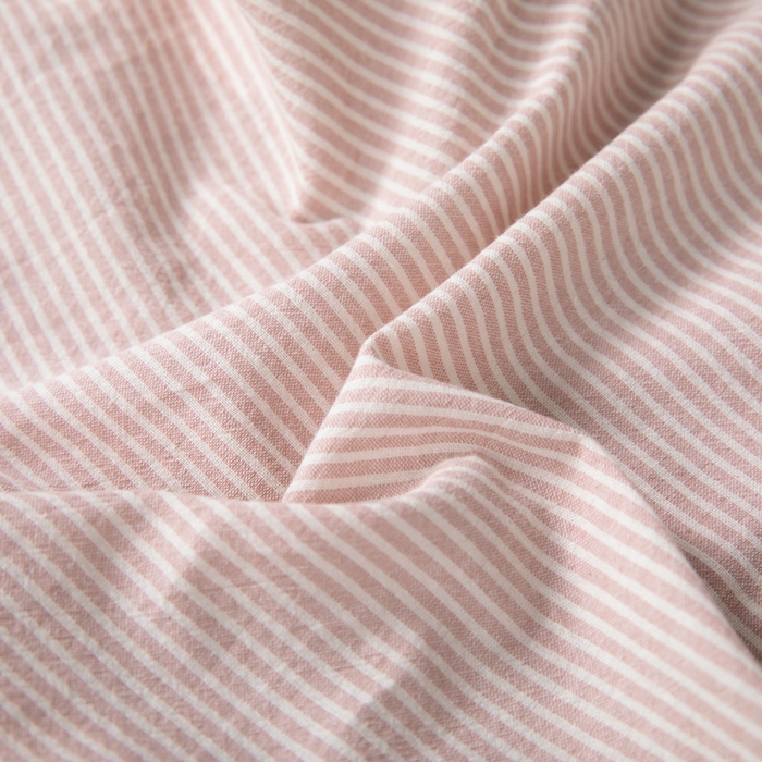 91家纺网 家纺一手货源 找家纺 仁宇枕业 2026新款全棉水洗棉二合一可拆分全棉荞麦壳组合牵引枕枕头枕芯 无印条纹风组合系列荞麦枕-粉色