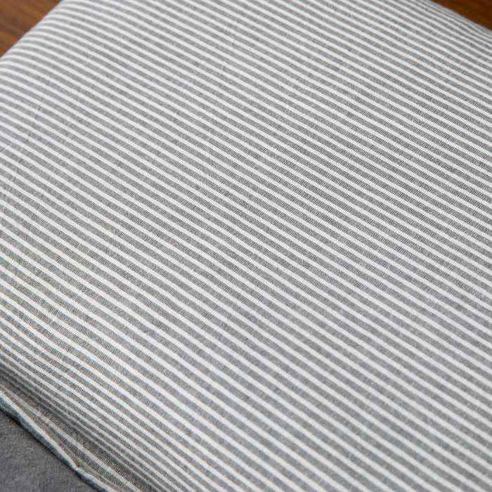 91家纺网 家纺一手货源 找家纺 仁宇枕业 2026新款全棉水洗棉二合一可拆分全棉荞麦壳组合牵引枕枕头枕芯 无印条纹风组合系列荞麦枕-灰色