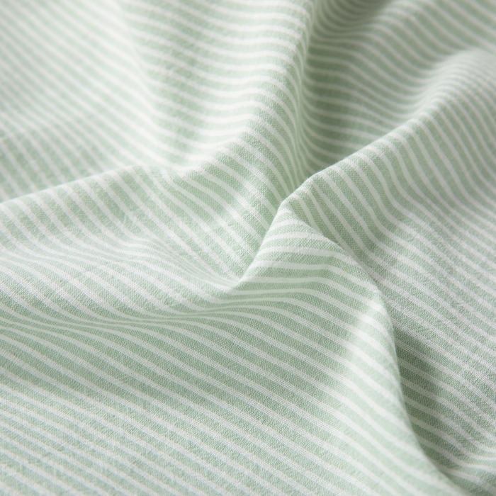 91家纺网 家纺一手货源 找家纺 仁宇枕业 2026新款全棉水洗棉二合一可拆分全棉荞麦壳组合牵引枕枕头枕芯 无印条纹风组合系列荞麦枕-绿色