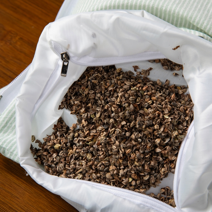 91家纺网 家纺一手货源 找家纺 仁宇枕业 2026新款全棉水洗棉二合一可拆分全棉荞麦壳组合牵引枕枕头枕芯 无印条纹风组合系列荞麦枕-绿色