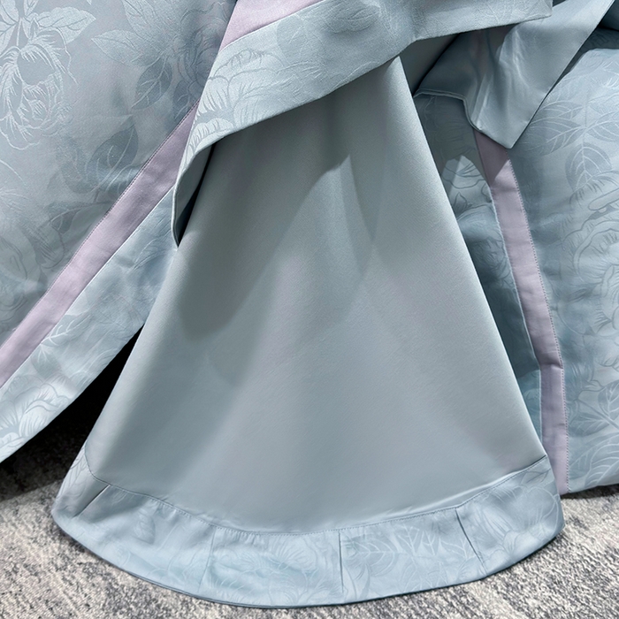 91家纺网 家纺一手货源 找家纺 60支花开富贵长绒棉丝光全棉提花四件套 花开富贵-温馨撞色