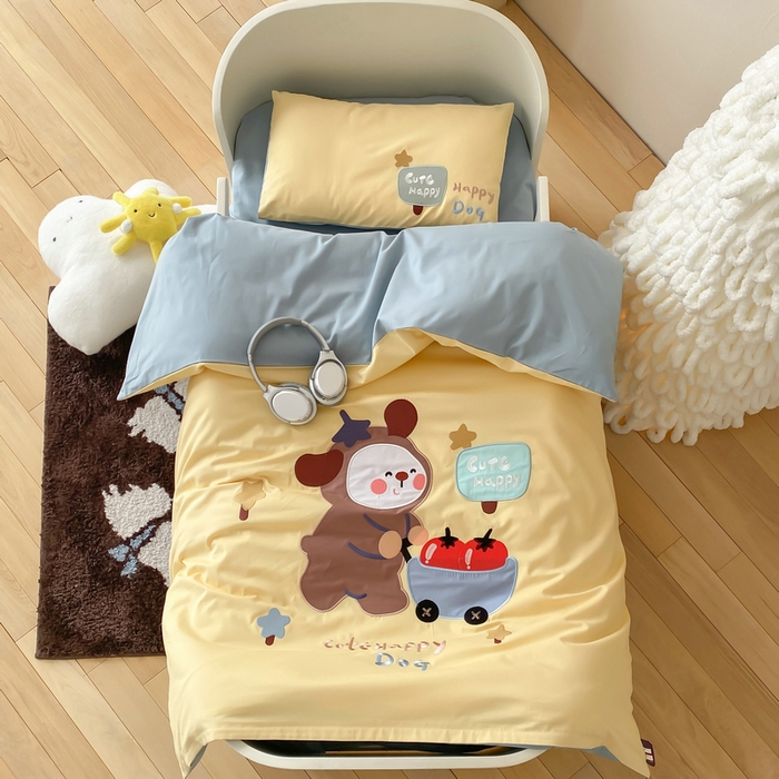 91家纺网 家纺一手货源 找家纺 （总）宝贝优选 2026新款100支澳棉纯棉幼儿园学生三件套多件套