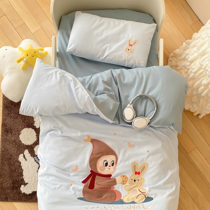 91家纺网 家纺一手货源 找家纺 宝贝优选 2026新款100支澳棉纯棉幼儿园学生三件套多件套 卡卡男孩