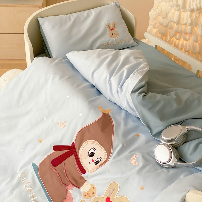 91家纺网 家纺一手货源 找家纺 宝贝优选 2026新款100支澳棉纯棉幼儿园学生三件套多件套 卡卡男孩