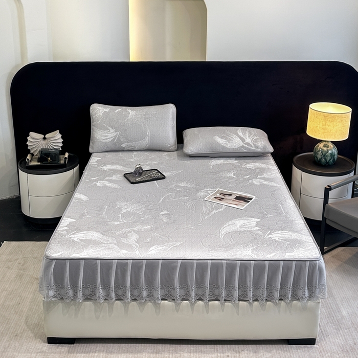 91家纺网 家纺一手货源 找家纺 （总）布柔 2026新款PE床笠床裙凉席中分子双面提花复合凉豆豆软席二合一可机洗