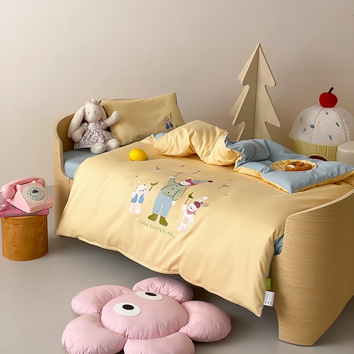 91家纺网 家纺一手货源 找家纺 宝贝优选 2026新款100支澳棉纯棉幼儿园学生三件套多件套 梦想王子