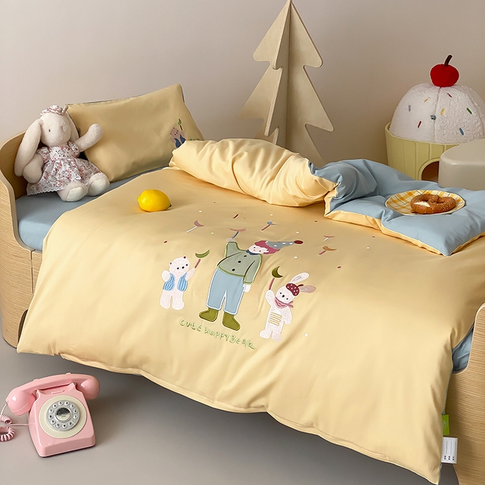 91家纺网 家纺一手货源 找家纺 宝贝优选 2026新款100支澳棉纯棉幼儿园学生三件套多件套 梦想王子