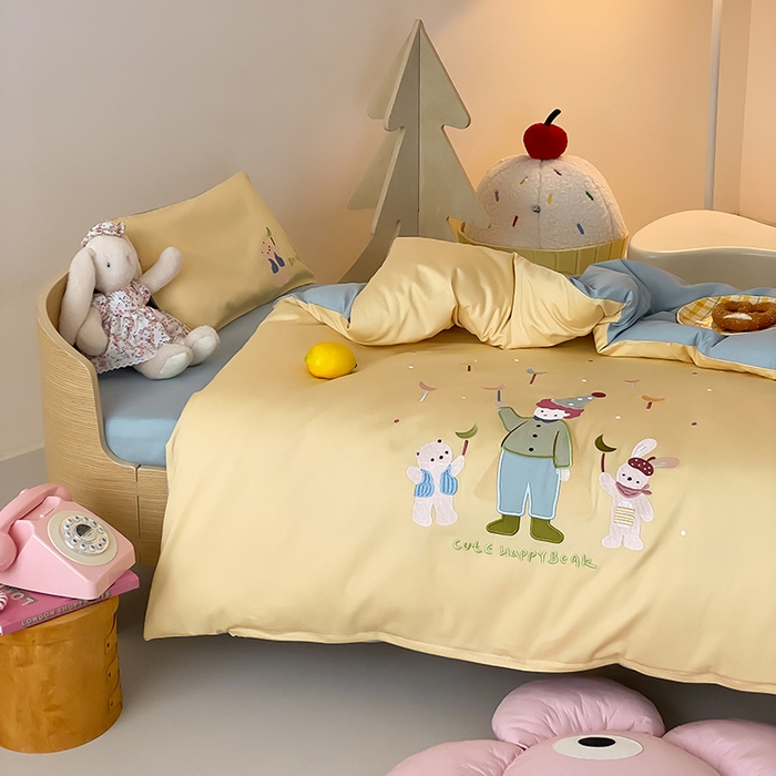 91家纺网 家纺一手货源 找家纺 宝贝优选 2026新款100支澳棉纯棉幼儿园学生三件套多件套 梦想王子