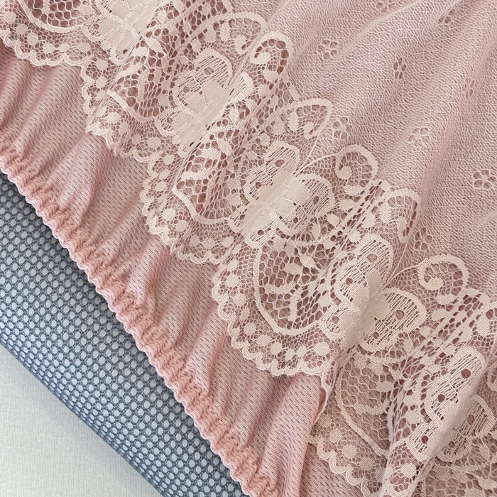 91家纺网 家纺一手货源 找家纺 布柔 2026新款PE床笠床裙凉席中分子双面提花复合凉豆豆软席二合一可机洗 花韵粉