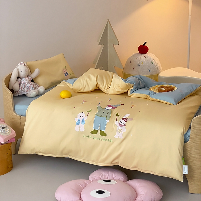 91家纺网 家纺一手货源 找家纺 宝贝优选 2026新款100支澳棉纯棉幼儿园学生三件套多件套 梦想王子