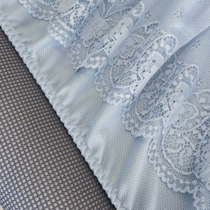 91家纺网 家纺一手货源 找家纺 布柔 2026新款PE床笠床裙凉席中分子双面提花复合凉豆豆软席二合一可机洗 花韵蓝