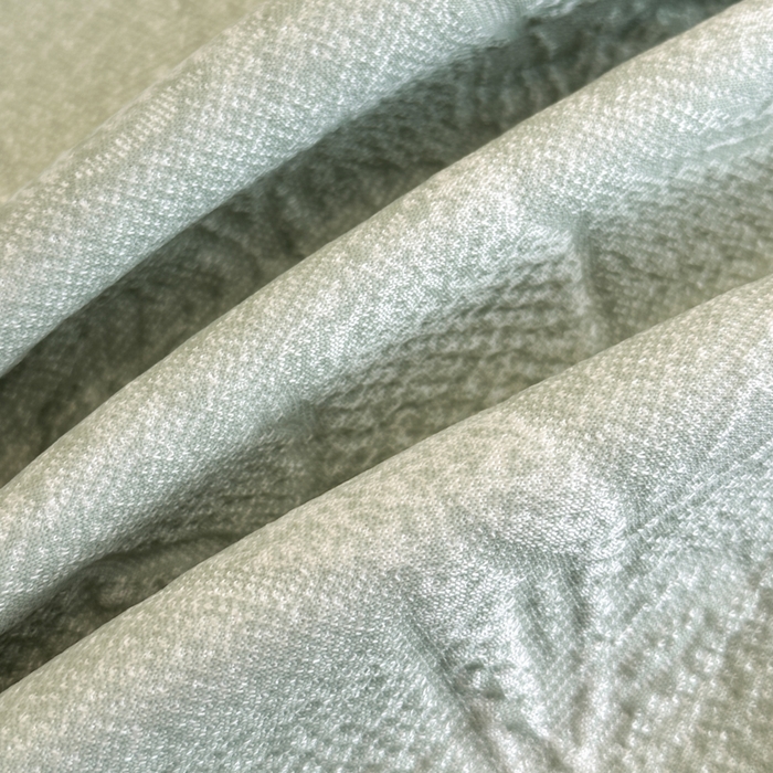 91家纺网 家纺一手货源 找家纺 布柔 2026新款PE床笠床裙凉席中分子双面提花复合凉豆豆软席二合一可机洗 花韵绿