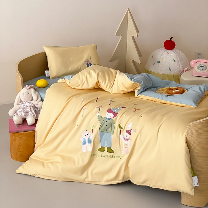 91家纺网 家纺一手货源 找家纺 宝贝优选 2026新款100支澳棉纯棉幼儿园学生三件套多件套 梦想王子