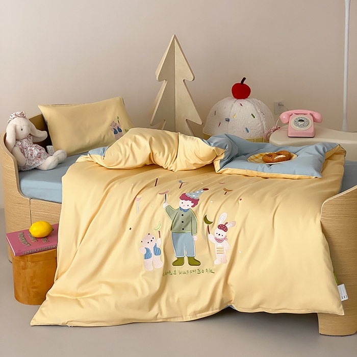 91家纺网 家纺一手货源 找家纺 宝贝优选 2026新款100支澳棉纯棉幼儿园学生三件套多件套 梦想王子