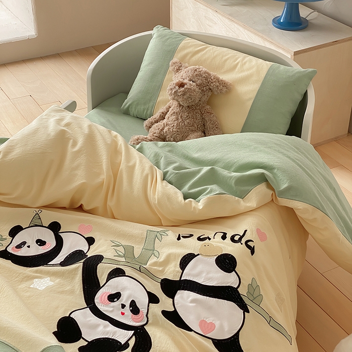 91家纺网 家纺一手货源 找家纺 （总）宝贝优选 2026新款全棉水洗棉幼儿园学生三件套多件套