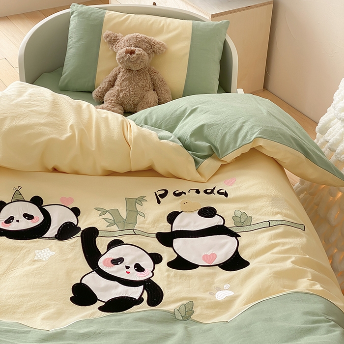 91家纺网 家纺一手货源 找家纺 （总）宝贝优选 2026新款全棉水洗棉幼儿园学生三件套多件套