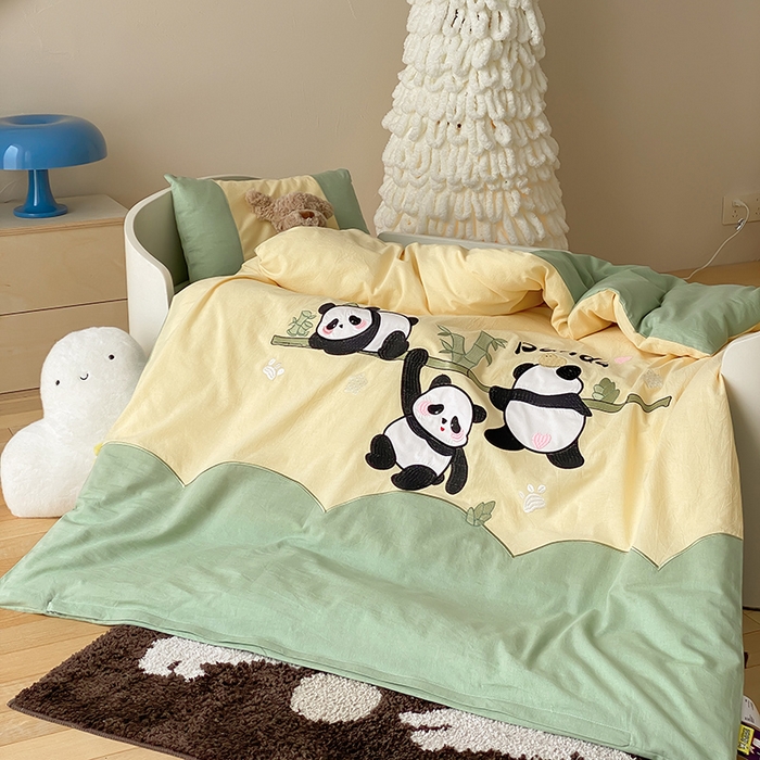 91家纺网 家纺一手货源 找家纺 （总）宝贝优选 2026新款全棉水洗棉幼儿园学生三件套多件套