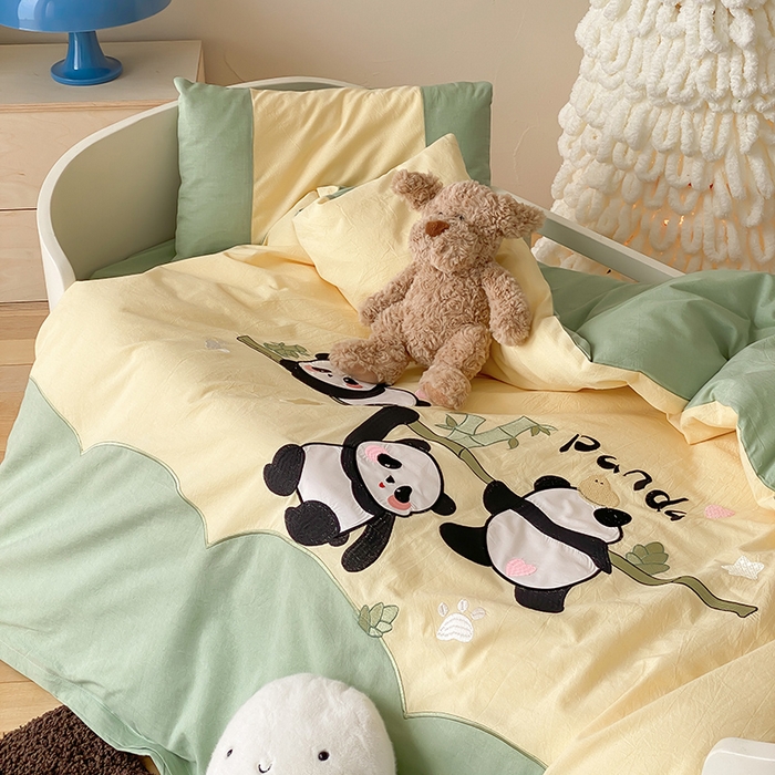 91家纺网 家纺一手货源 找家纺 （总）宝贝优选 2026新款全棉水洗棉幼儿园学生三件套多件套