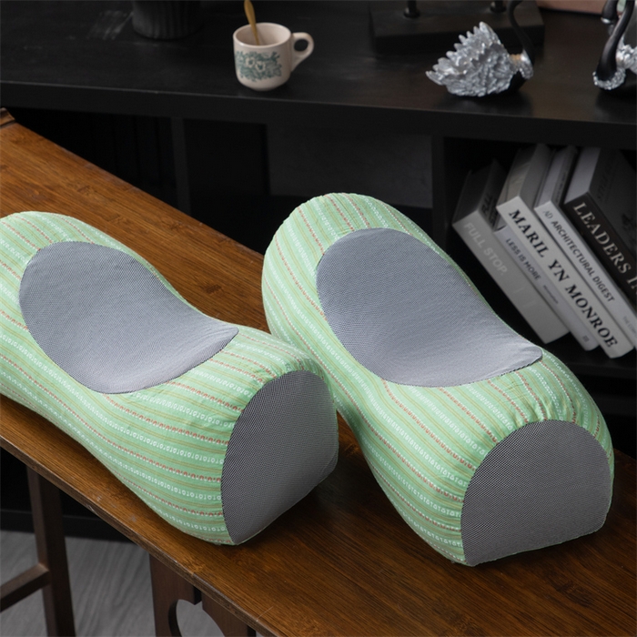 91家纺网 家纺一手货源 找家纺 （总）仁宇枕业 2026新款新品全棉色织提花水洗棉元宝护颈椎全荞麦枕头枕芯