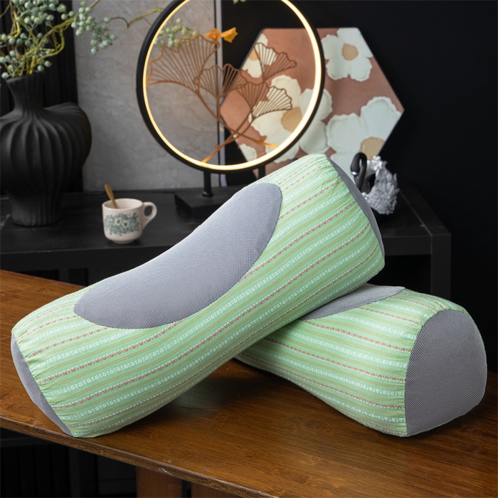 91家纺网 家纺一手货源 找家纺 （总）仁宇枕业 2026新款新品全棉色织提花水洗棉元宝护颈椎全荞麦枕头枕芯