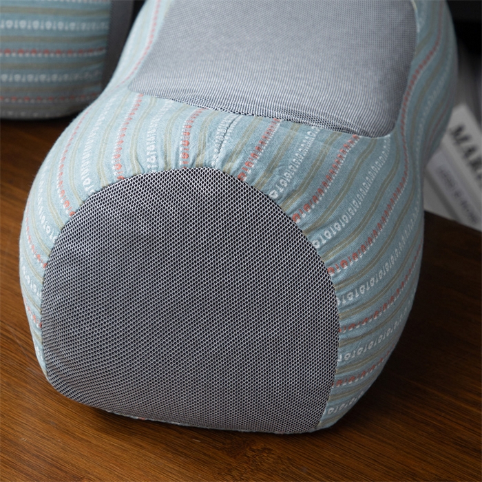 91家纺网 家纺一手货源 找家纺 仁宇枕业 2026新款新品全棉色织提花水洗棉元宝护颈椎全荞麦枕头枕芯 元宝荞麦枕-蓝绿色