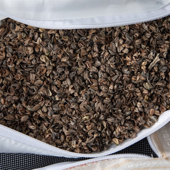 91家纺网 家纺一手货源 找家纺 仁宇枕业 2026新款新品全棉色织提花水洗棉元宝护颈椎全荞麦枕头枕芯 元宝荞麦枕-米黄