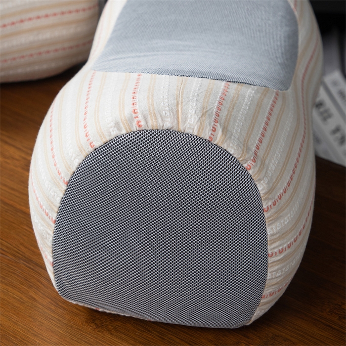 91家纺网 家纺一手货源 找家纺 仁宇枕业 2026新款新品全棉色织提花水洗棉元宝护颈椎全荞麦枕头枕芯 元宝荞麦枕-米黄