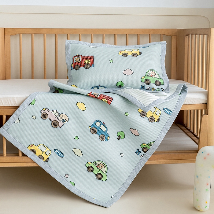 91家纺网 家纺一手货源 找家纺 嗨生活 2026年新款600D冰藤凉席儿童婴儿床凉席 幼儿园凉席 拼床凉席（可定做） 汽车家族