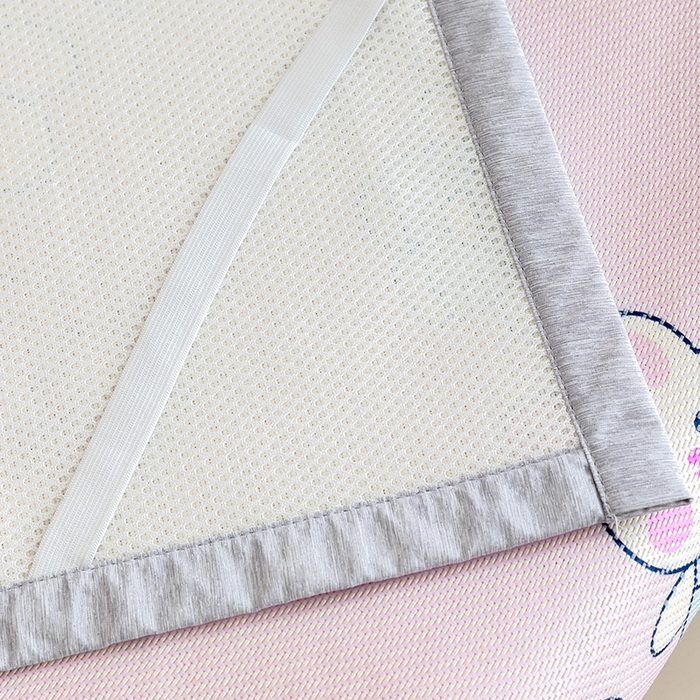 91家纺网 家纺一手货源 找家纺 嗨生活 2026年新款600D冰藤凉席儿童婴儿床凉席 幼儿园凉席 拼床凉席（可定做） 小兔子