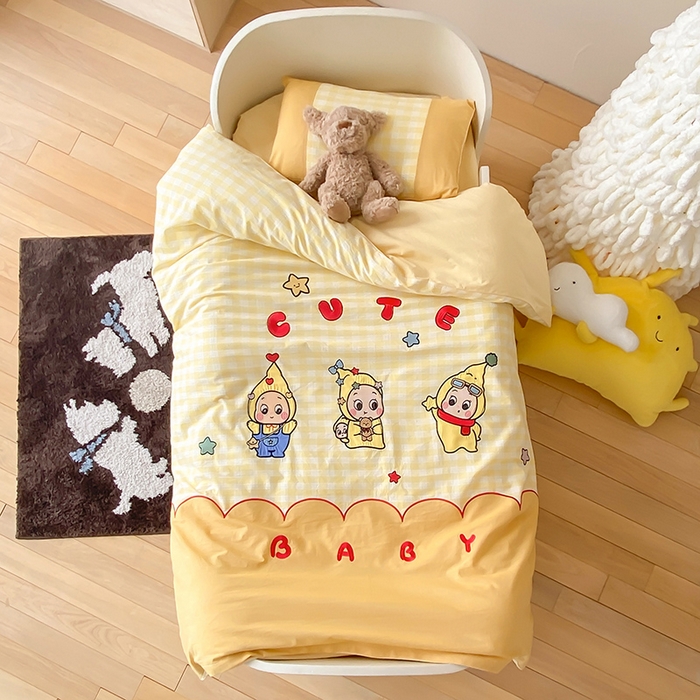 宝贝优选 2026新款全棉水洗棉幼儿园学生三件套多件套 可爱宝贝