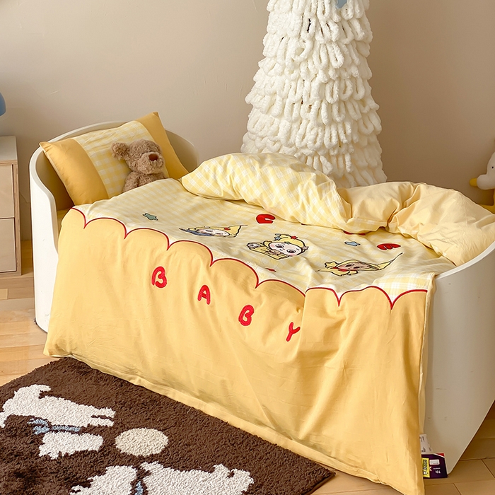 91家纺网 家纺一手货源 找家纺 宝贝优选 2026新款全棉水洗棉幼儿园学生三件套多件套 可爱宝贝