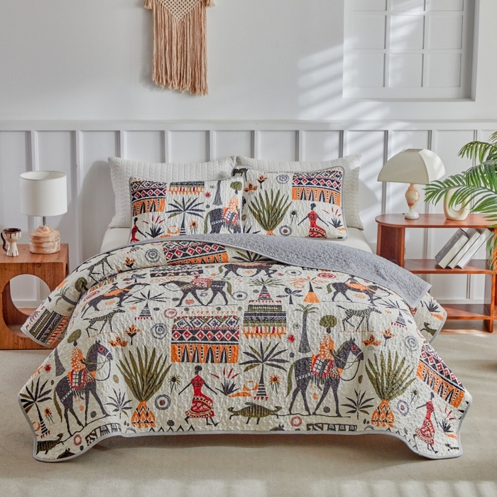 91家纺网 家纺一手货源 找家纺 （总）温宁家纺 2026新款印花床盖第二批跨境，外贸，亚马逊，shein，temu