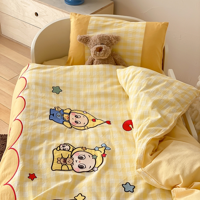 91家纺网 家纺一手货源 找家纺 宝贝优选 2026新款全棉水洗棉幼儿园学生三件套多件套 可爱宝贝