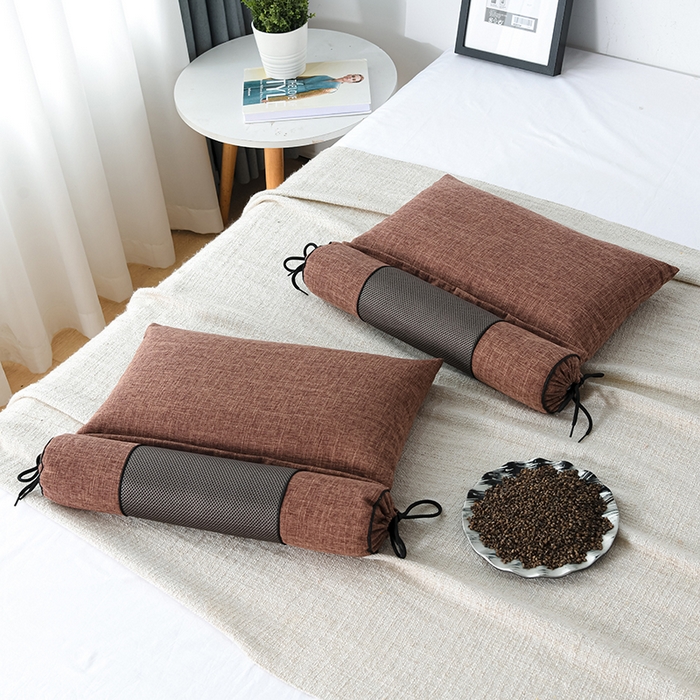 91家纺网 家纺一手货源 找家纺 （总）仁宇枕业 2026新款新品枕头枕芯多功能组合式仿麻全荞麦护颈枕头枕芯