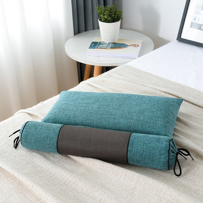 91家纺网 家纺一手货源 找家纺 （总）仁宇枕业 2026新款新品枕头枕芯多功能组合式仿麻全荞麦护颈枕头枕芯