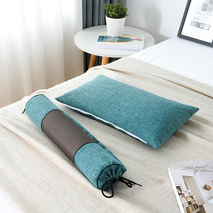 91家纺网 家纺一手货源 找家纺 （总）仁宇枕业 2026新款新品枕头枕芯多功能组合式仿麻全荞麦护颈枕头枕芯