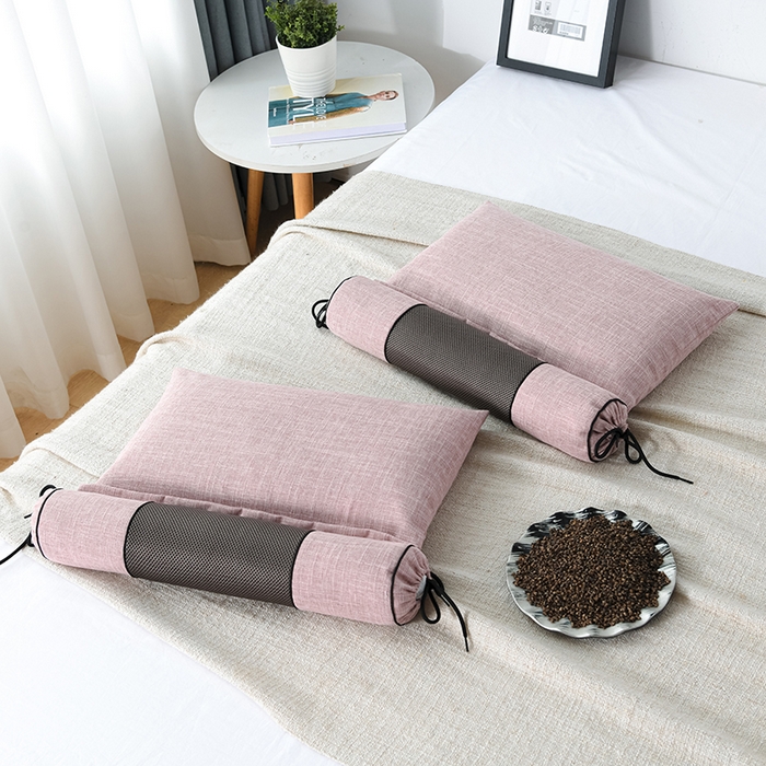 91家纺网 家纺一手货源 找家纺 （总）仁宇枕业 2026新款新品枕头枕芯多功能组合式仿麻全荞麦护颈枕头枕芯