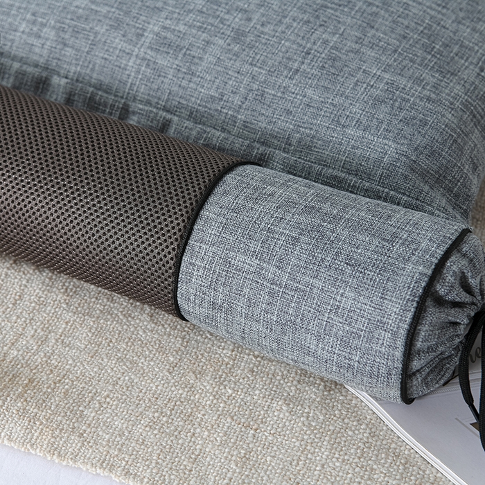 91家纺网 家纺一手货源 找家纺 仁宇枕业 2026新款新品枕头枕芯多功能组合式仿麻全荞麦护颈枕头枕芯 组合仿麻布枕灰色