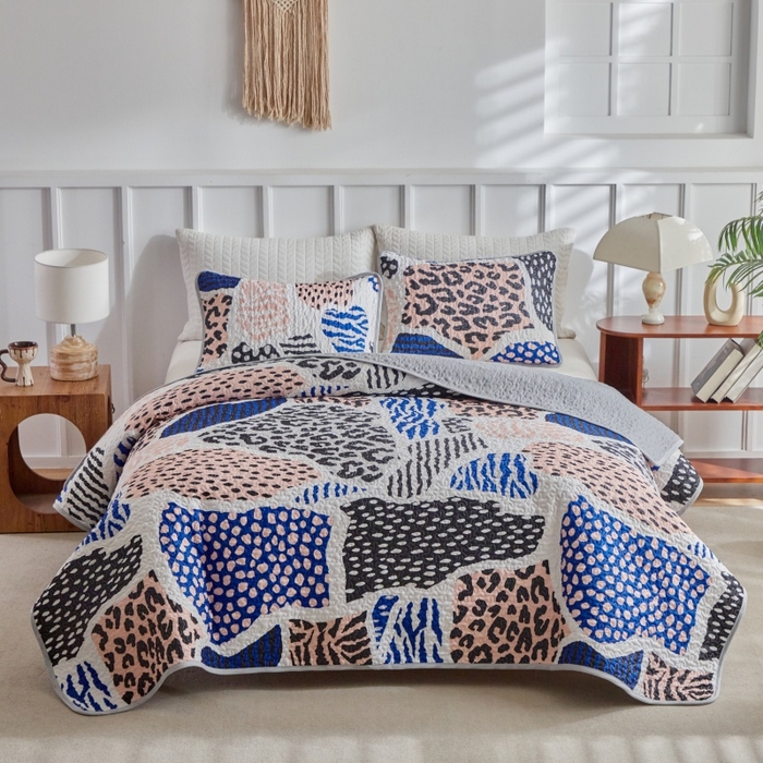 91家纺网 家纺一手货源 找家纺 （总）温宁家纺 2026新款印花床盖第二批跨境，外贸，亚马逊，shein，temu